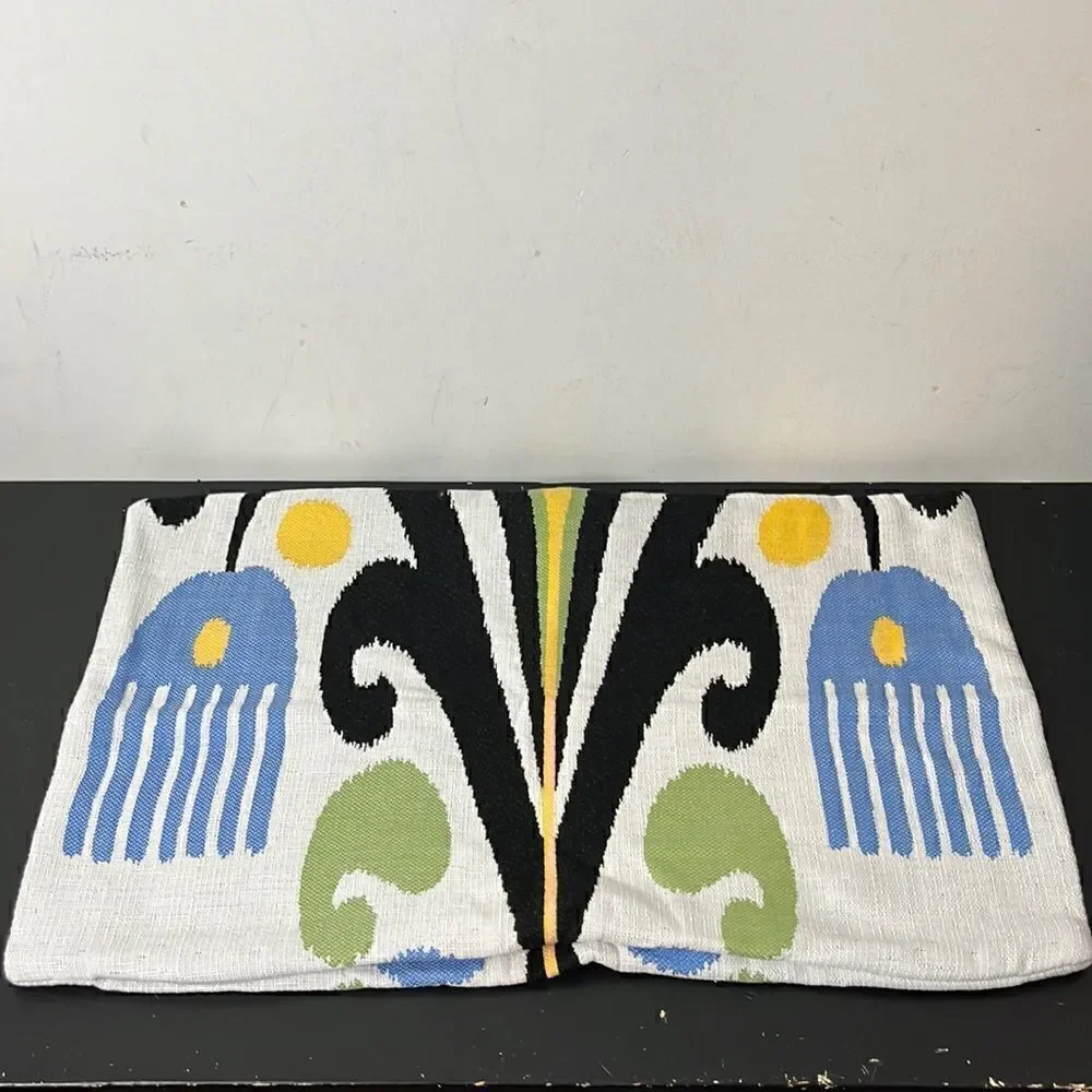 William Sonoma Outdoor Sunbrella Sofia Ikat pillow cover
